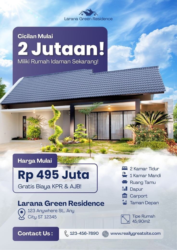 Template promosi Larana Residence